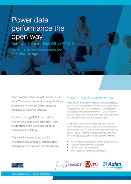 Power data performance the open way
