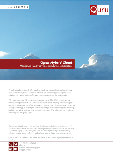 The journey from virtualization to the cloud