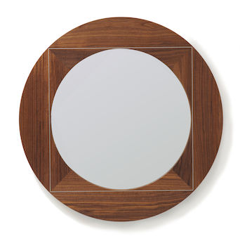 Geometric mirror range - Round with silver square